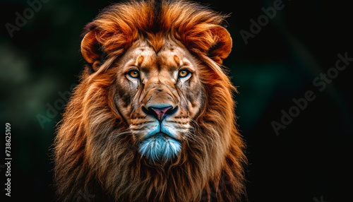 Portrait de lion