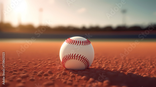 Baseball background with copy space