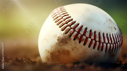Baseball background with copy space