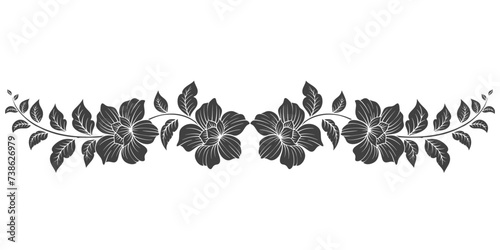 flower pattern stencil vector design vector eps