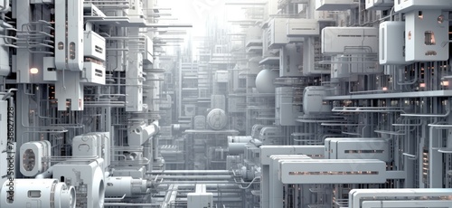  a sci-fi future, where futuristic buildings rise like monuments to tomorrow's architecture © Murda
