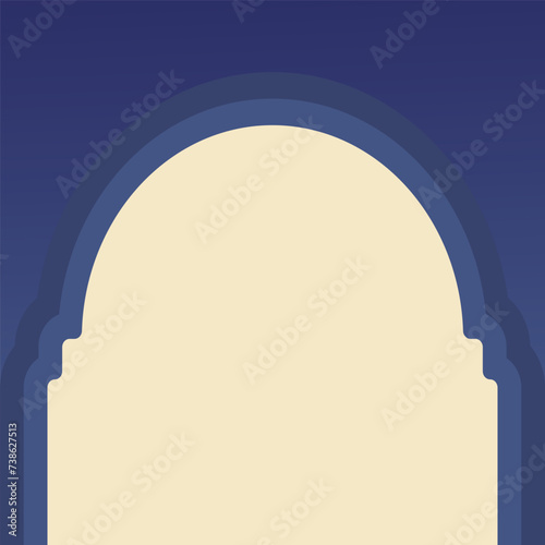 blue background theme ramadan for text happy ramadan