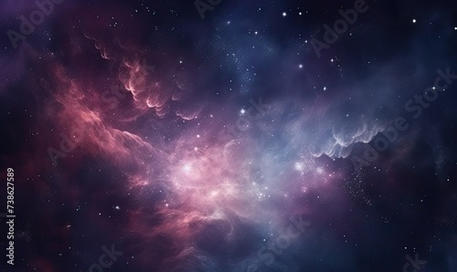 A Colorful Space Filled With Stars and Clouds