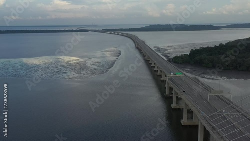 Wallpaper Mural known as 'Sultan Haji Omar Ali Saifuddien bridge' previously known as 'Temburong bridge' located in Brunei Darussalam Torontodigital.ca