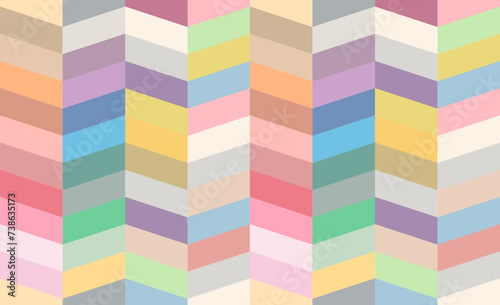 Colorful abstract geometric pattern - isometric prismatic background - stock illustration