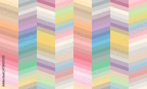 Colorful abstract geometric pattern - isometric prismatic background - stock illustration