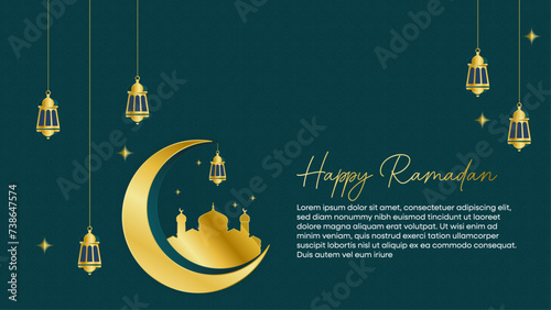 Ramadan golden background