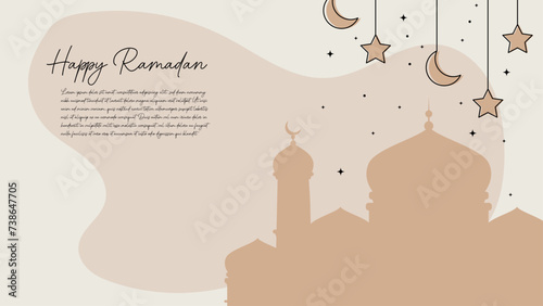 Ramadan golden background