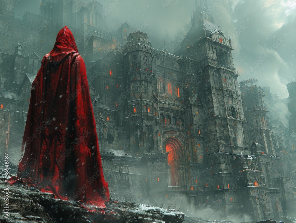 Demon forging infernal pacts in the underbelly of a medieval city cloaked in secrecy Demon forging infernal pacts in the underbelly of a medieval city cloaked in secrecy