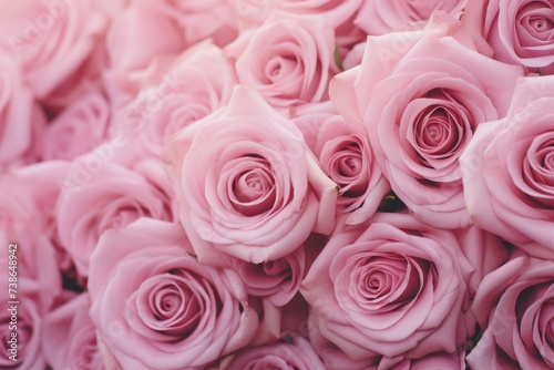 A beautiful bunch of pink roses. Perfect for various occasions