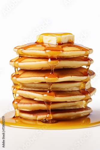 Wallpaper Mural A mouth-watering stack of pancakes covered in syrup and butter. Perfect for breakfast menus or food blogs Torontodigital.ca