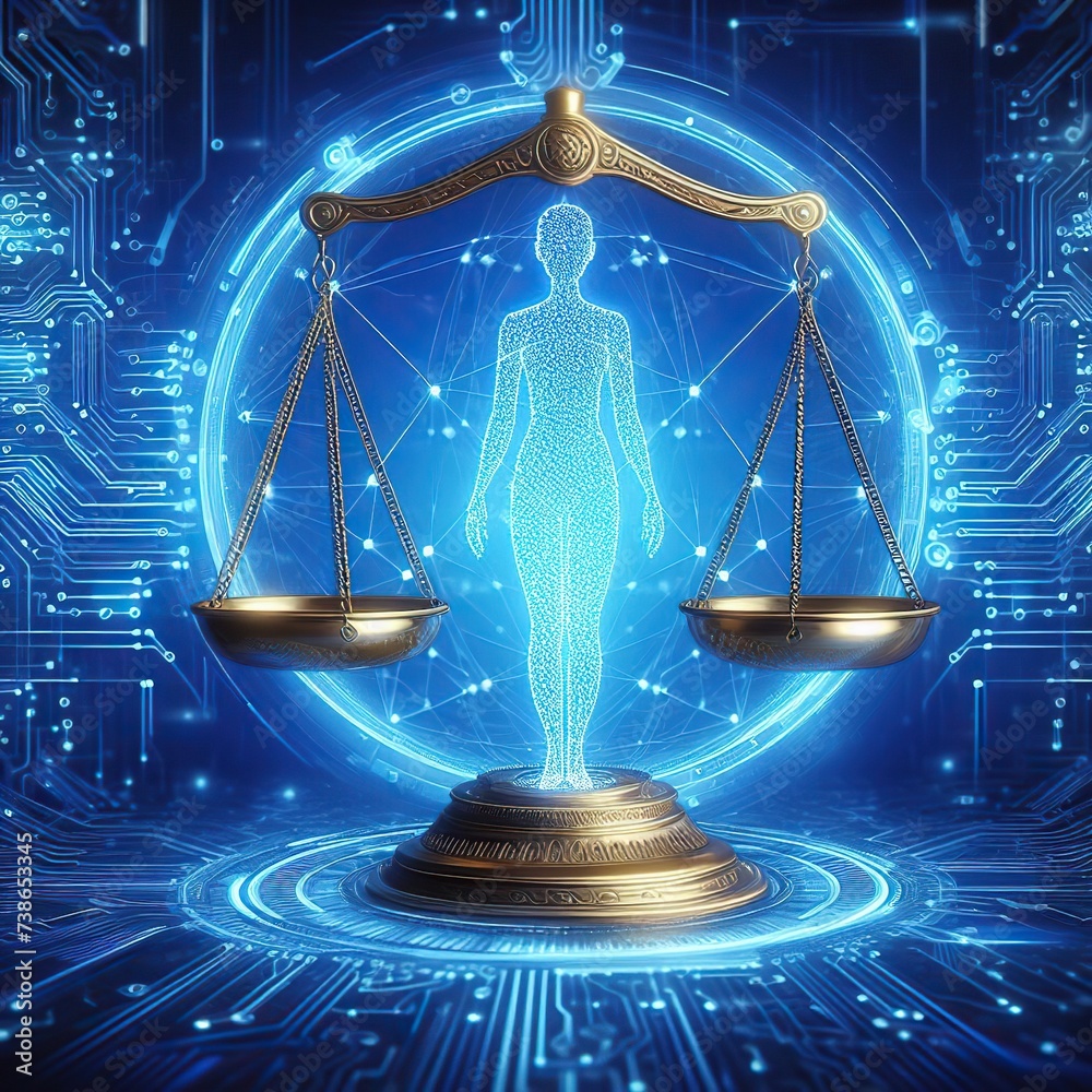 Unbiased artificial intelligence, Scales of Justice in Digital World ...