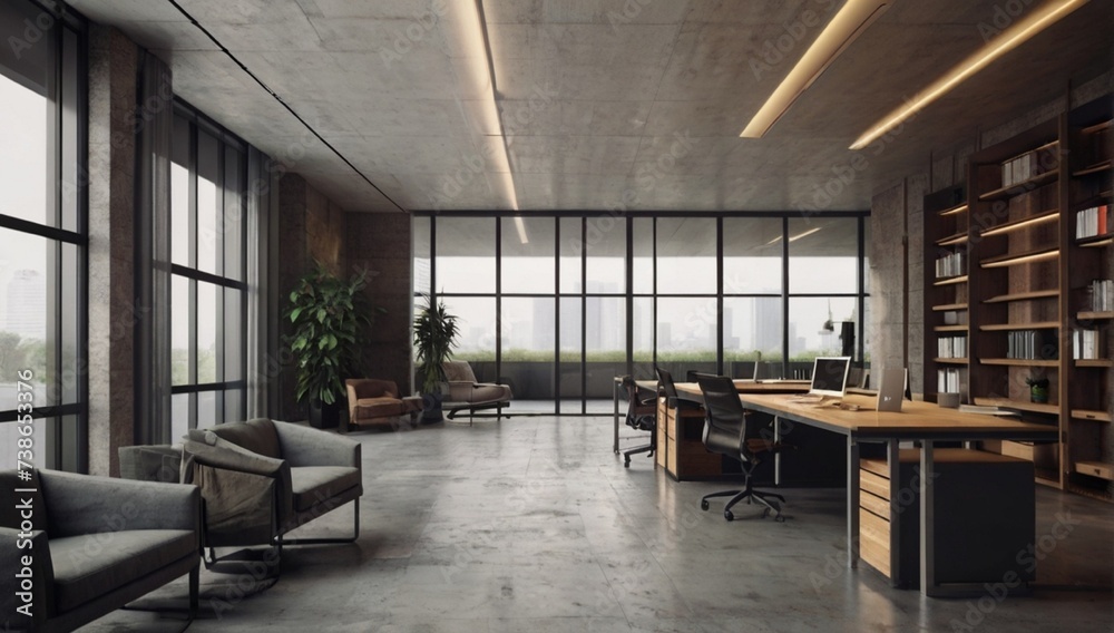 Modern_office_interior_design_concept_3d_rendering_des_