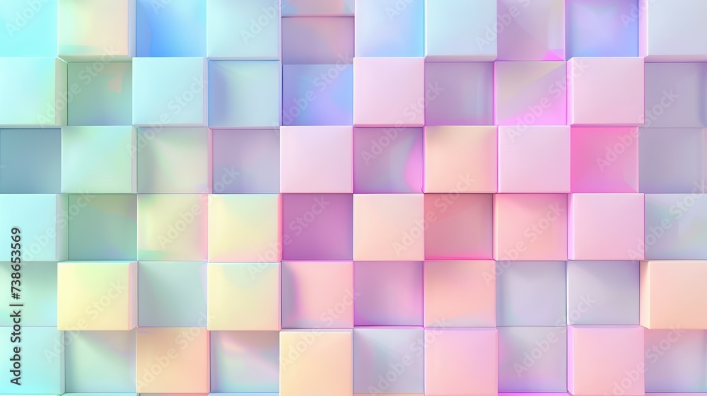 pastel colored cube background