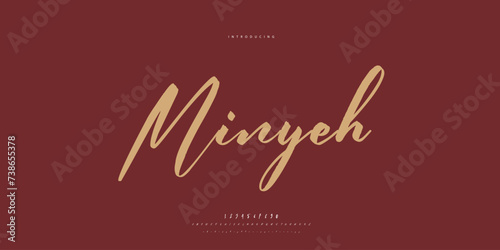 signature Font Calligraphy Logotype Script Brush Font Type Font lettering handwritten