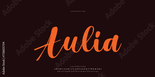 signature Font Calligraphy Logotype Script Brush Font Type Font lettering handwritten