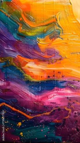 Abstract art backgrounds. Hand-painted background. © Lucky Ai