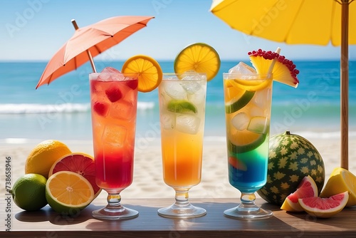 Cocktails on the beach © Alex