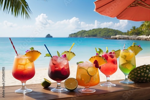 Cocktails on the beach © Alex