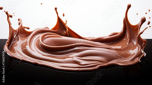 Liquid Chocolate Flowing Down UHD WALLPAPER