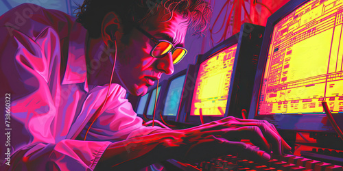 Y2K Bug Panic: Technology experts and businesses scrambling to fix potential computer glitches caused by the Y2K bug before the new millennium