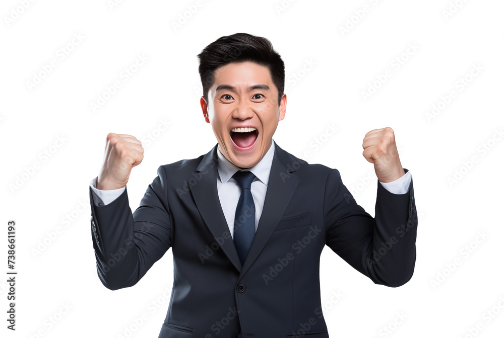 portrait of happy and joyful asian businessman portrait of happy and joyful asian businessman