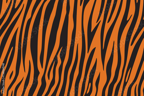 Tiger skin  Seamless animal pattern for design
