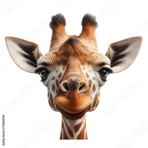 giraffe isolated on white