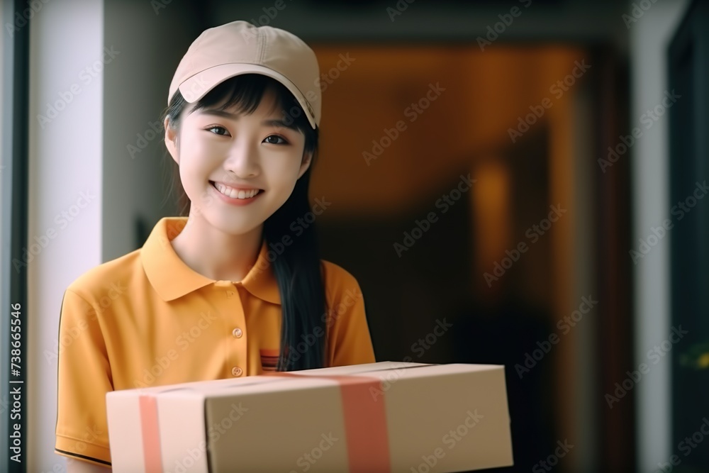delivering package delivering package