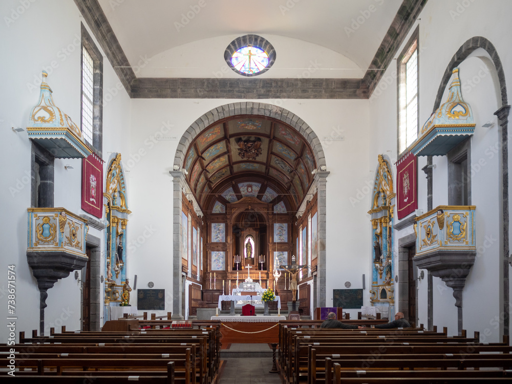 Interior of Igreja da Nossa Senhora das Angústias, Horta, Faial Island
