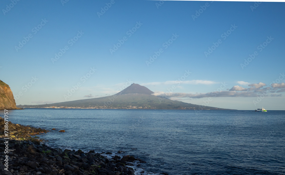 Pico Mountain seen from Faial Island