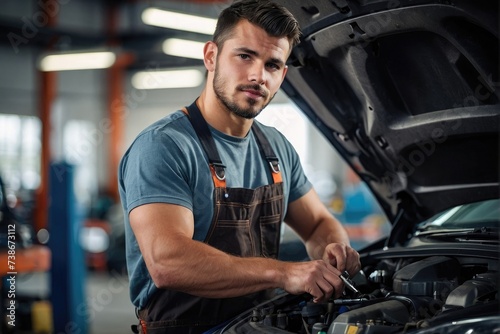 portrait of a mechanic
