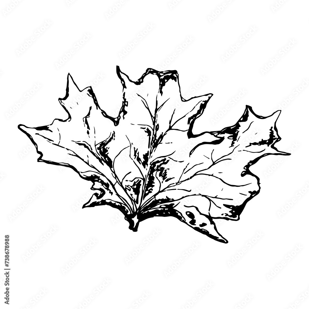 Naklejka premium background for print design. Hand drawn black illustration.