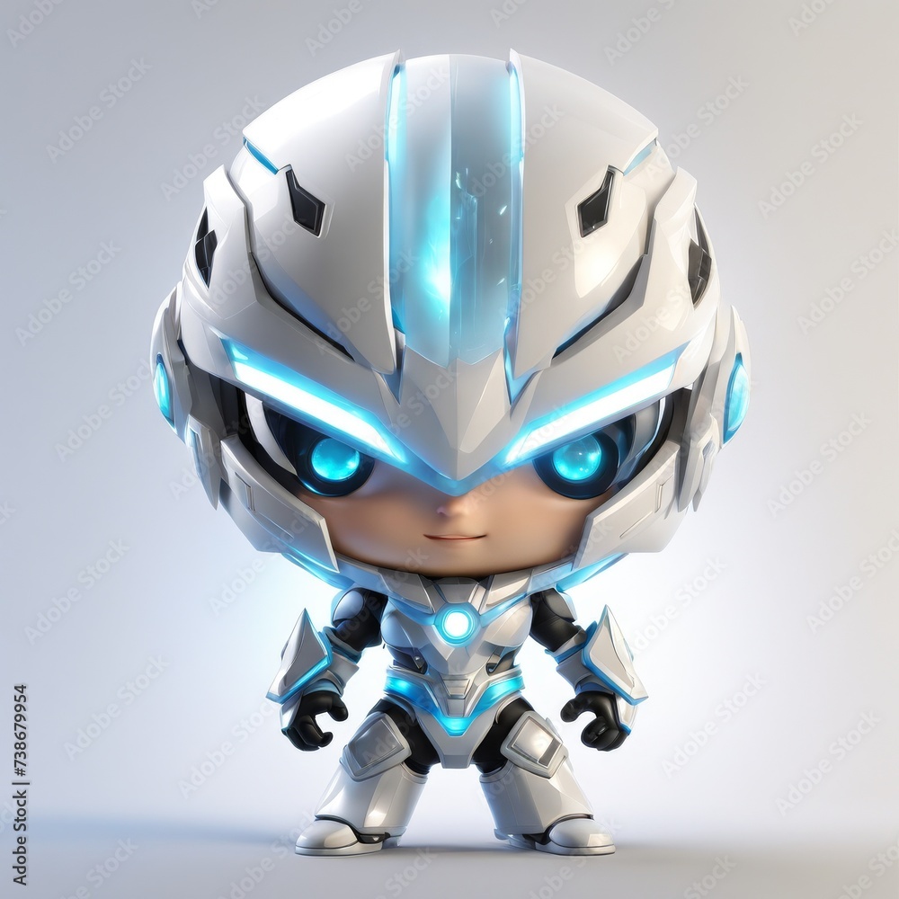Fototapeta premium robot with helmet