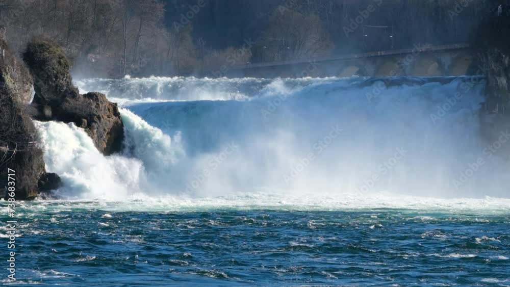 biggest rhein waterfall in slow motion biggest rhein waterfall in slow motion