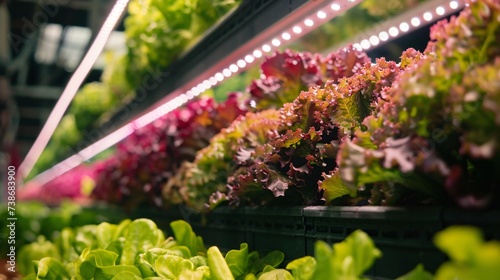 By harnessing LED lighting vertical farming turns the dream of year round local produce into reality even in the densest urban environments © Sara_P