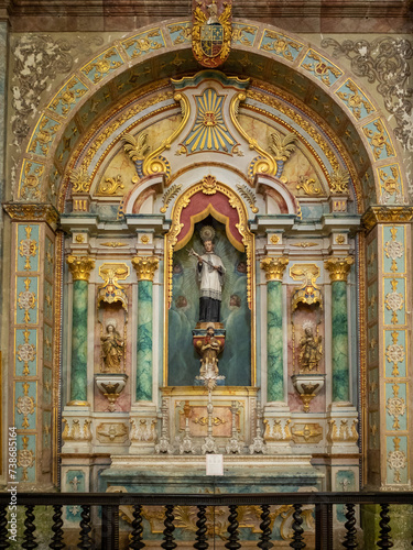 Altar of the church of São Francisco Convent, Angra do Heroismo