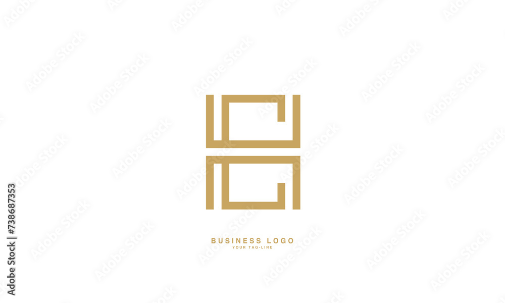 HC, CH, H, C, Abstract Letters Logo Monogram