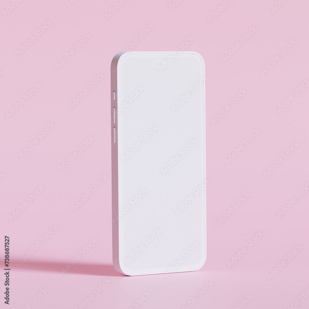 Minimalist modern clay for mockup collection smartphones for presentation, application display, information graphics Minimalist modern clay for mockup collection smartphones for presentation, application display, information graphics
