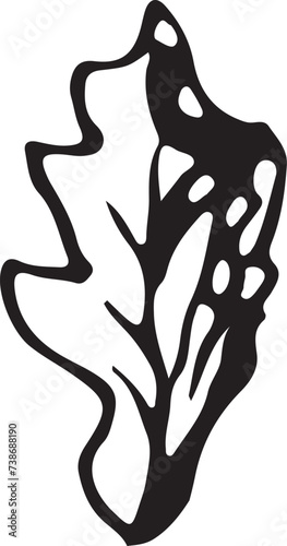 Rowan in hand drawn style on black background. Vintage line art closeup.