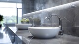 beautiful restroom basin mable countertop home ideas interior background closeup basin in restroom beauty house concep