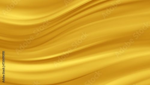 Abstract golden wave as wallpaper. Shining colors