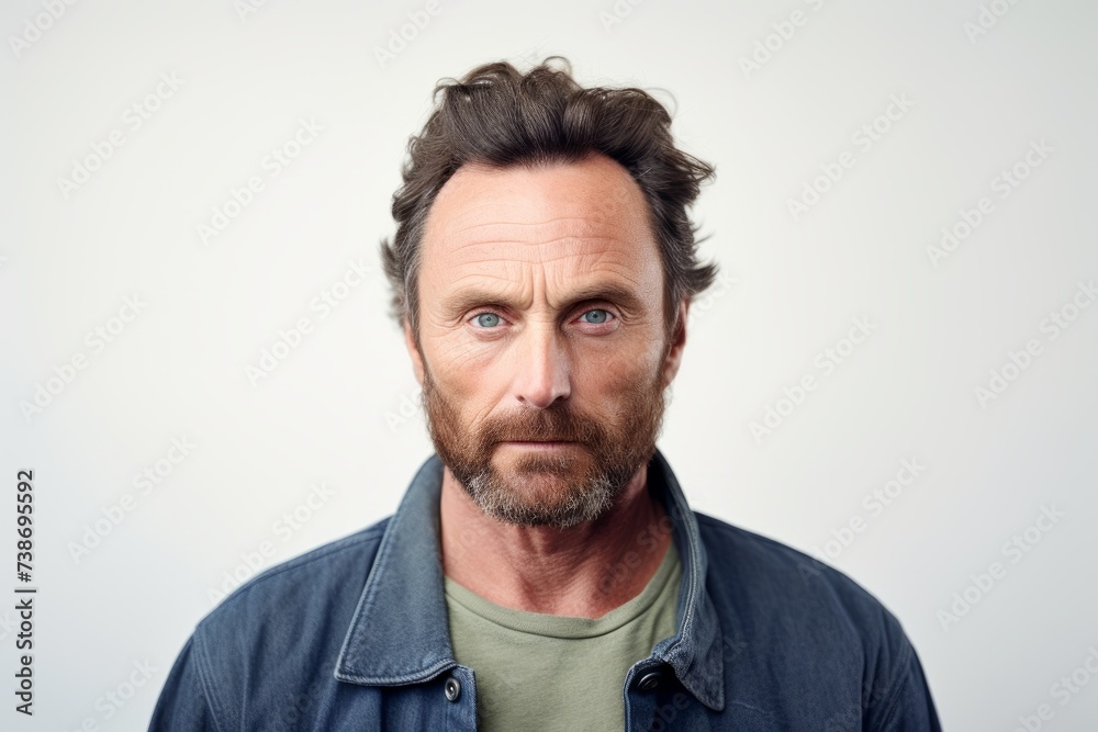 Portrait of a middle-aged man with a beard and mustache. Portrait of a middle-aged man with a beard and mustache.