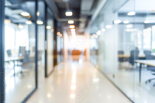 Abstract blurred background of Business center office