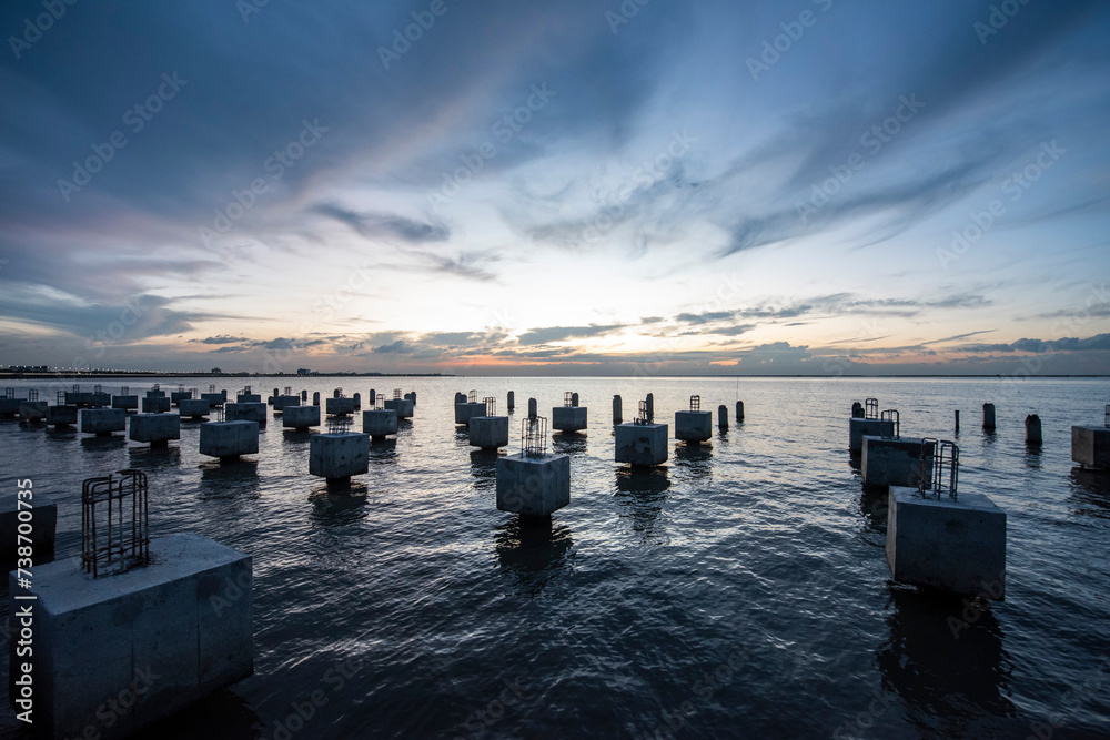Obraz premium THAILAND CHONBURI MUEANG COAST ROAD BRIDGE