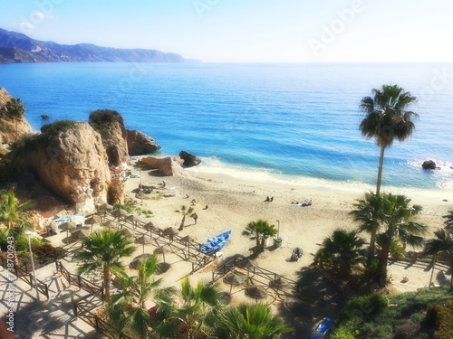 Calahonda beach, Nerja, Malaga, Andalusia, Spain, photo