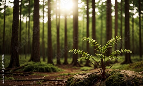 wild plants and flowers  beautiful natural panoramic landscape  blurred background