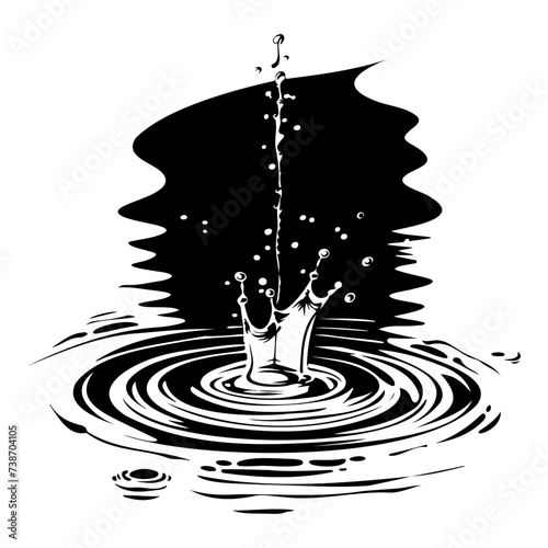 slash of water coming down