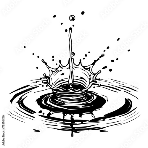 slash of water coming down