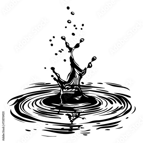 slash of water coming down